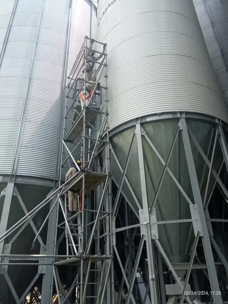 Estructura metalica para trabajo en alturas
